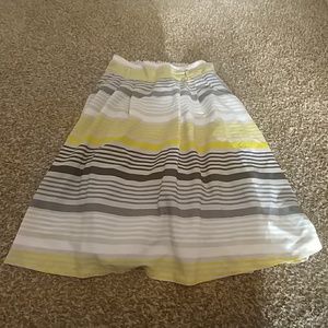 Old Navy stripe knee length a line skirt